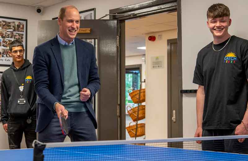 Prince William, leeds charity visit